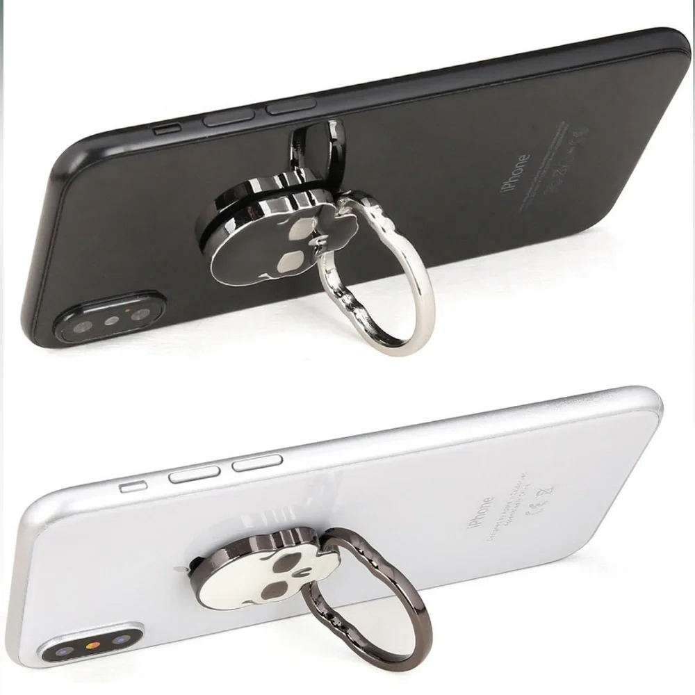 Cell Phone Skull Ring Grip